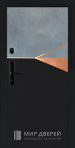 Стальная дверь с биометрическим замком №52 внешняя - фото