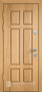 Металлическая входная дверь в частный дом МДФ шпон №14 внутренняя - фото